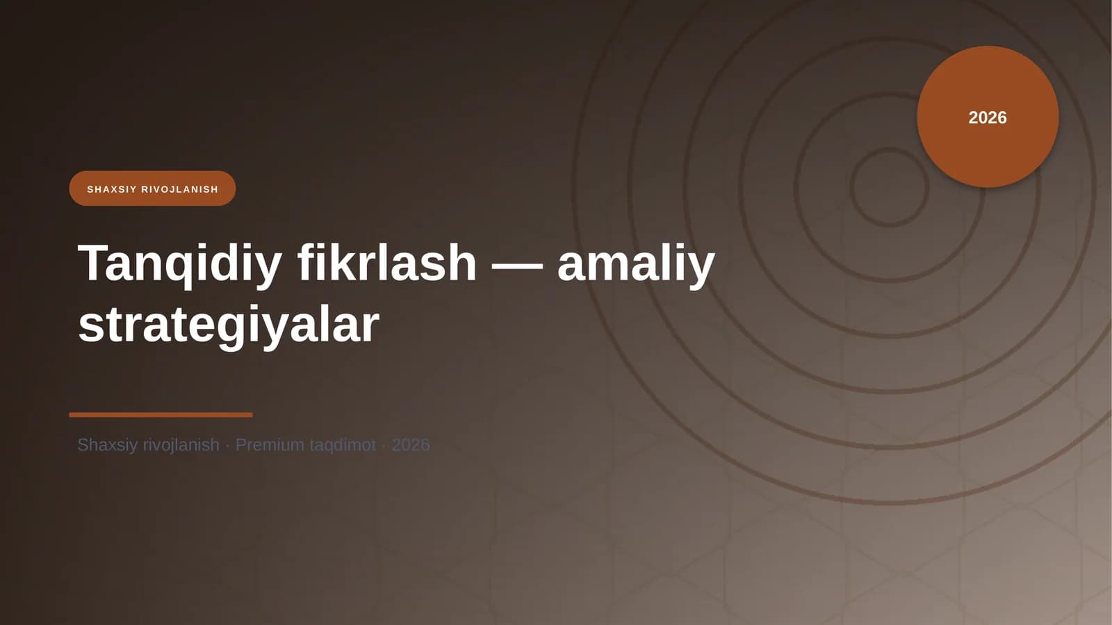 Tanqidiy fikrlash — amaliy strategiyalar