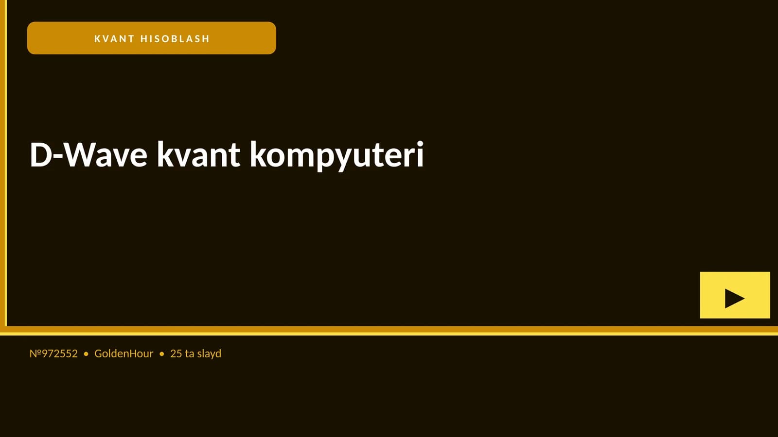 D-Wave kvant kompyuteri