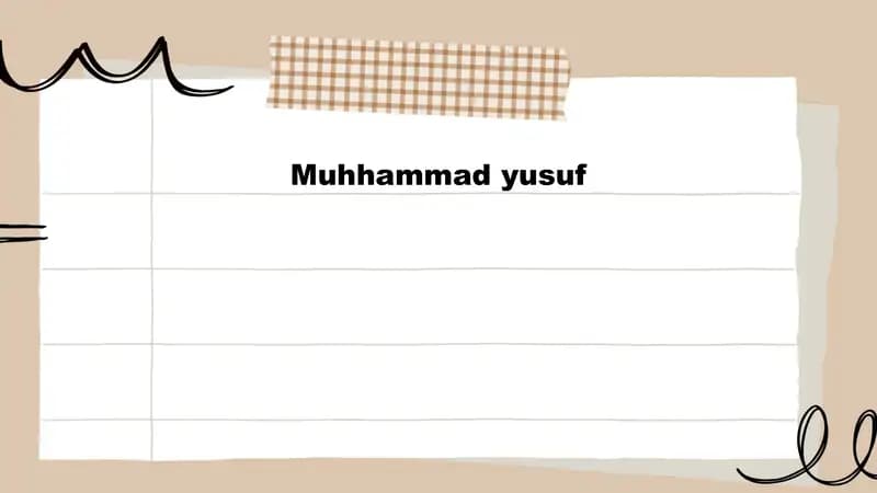 Muhammad Yusufning hayoti