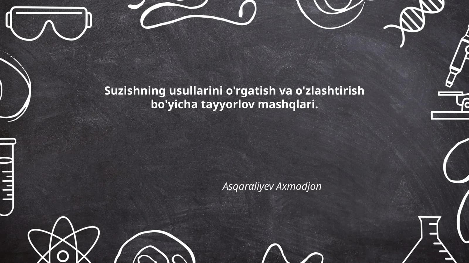 Suzishning usullarini o'rgatish va o'zlashtirish bo'yicha tayyorlov mashqlari