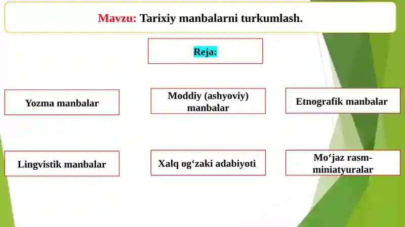 Tarixiy manbalar