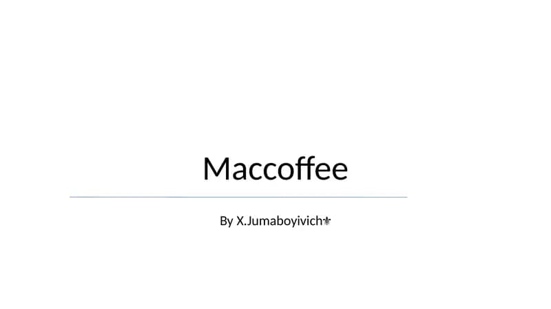 Maccoffee