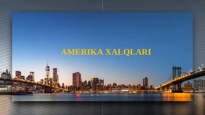 AMERIKA XALQLARI
