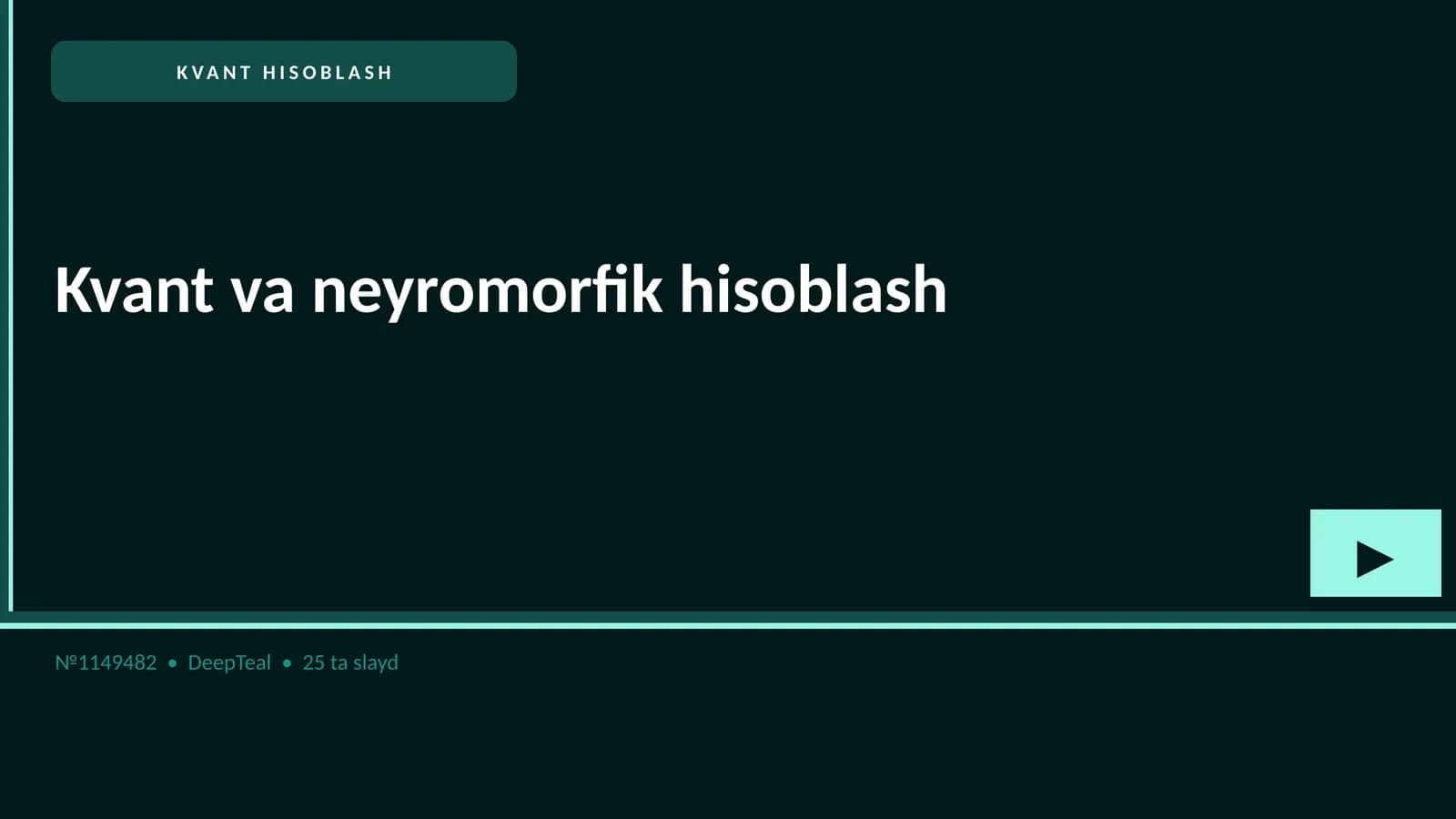 Kvant va neyromorfik hisoblash