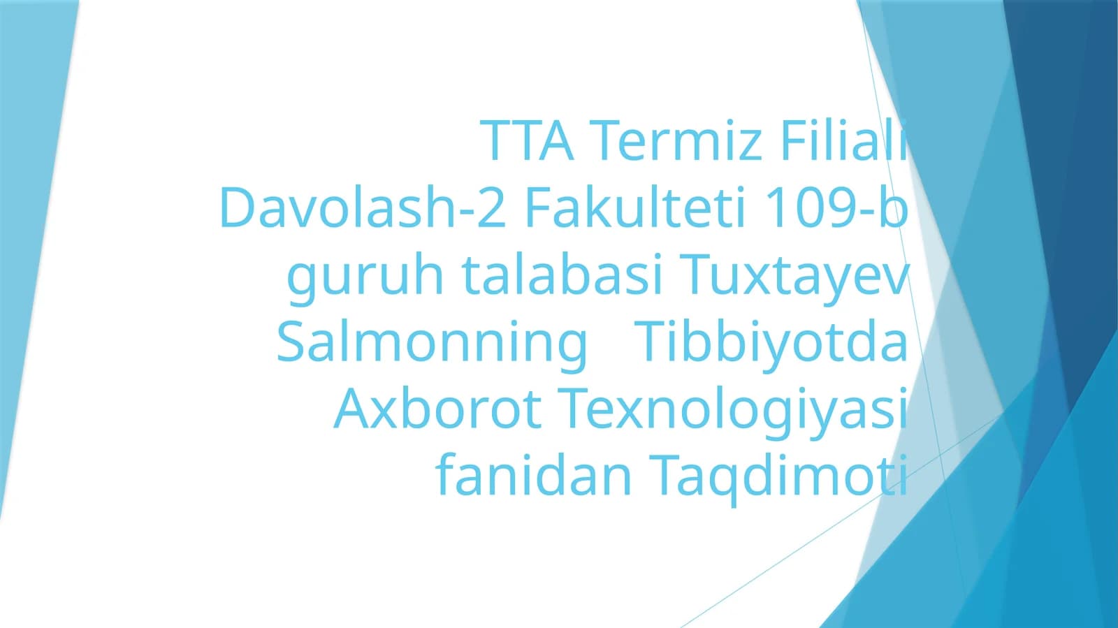 Tibbiy-biologik masalalar