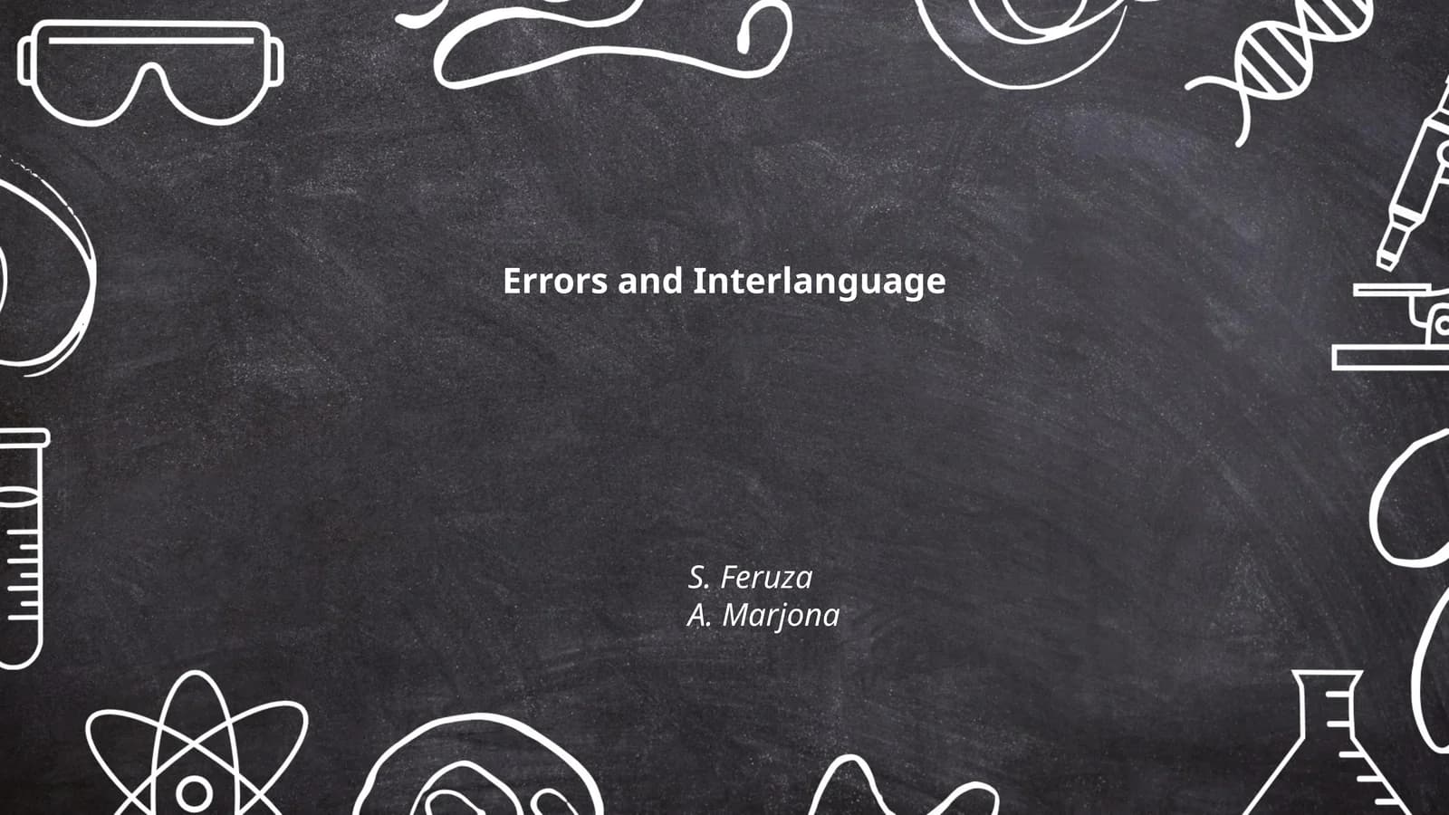 Errors and Interlanguage