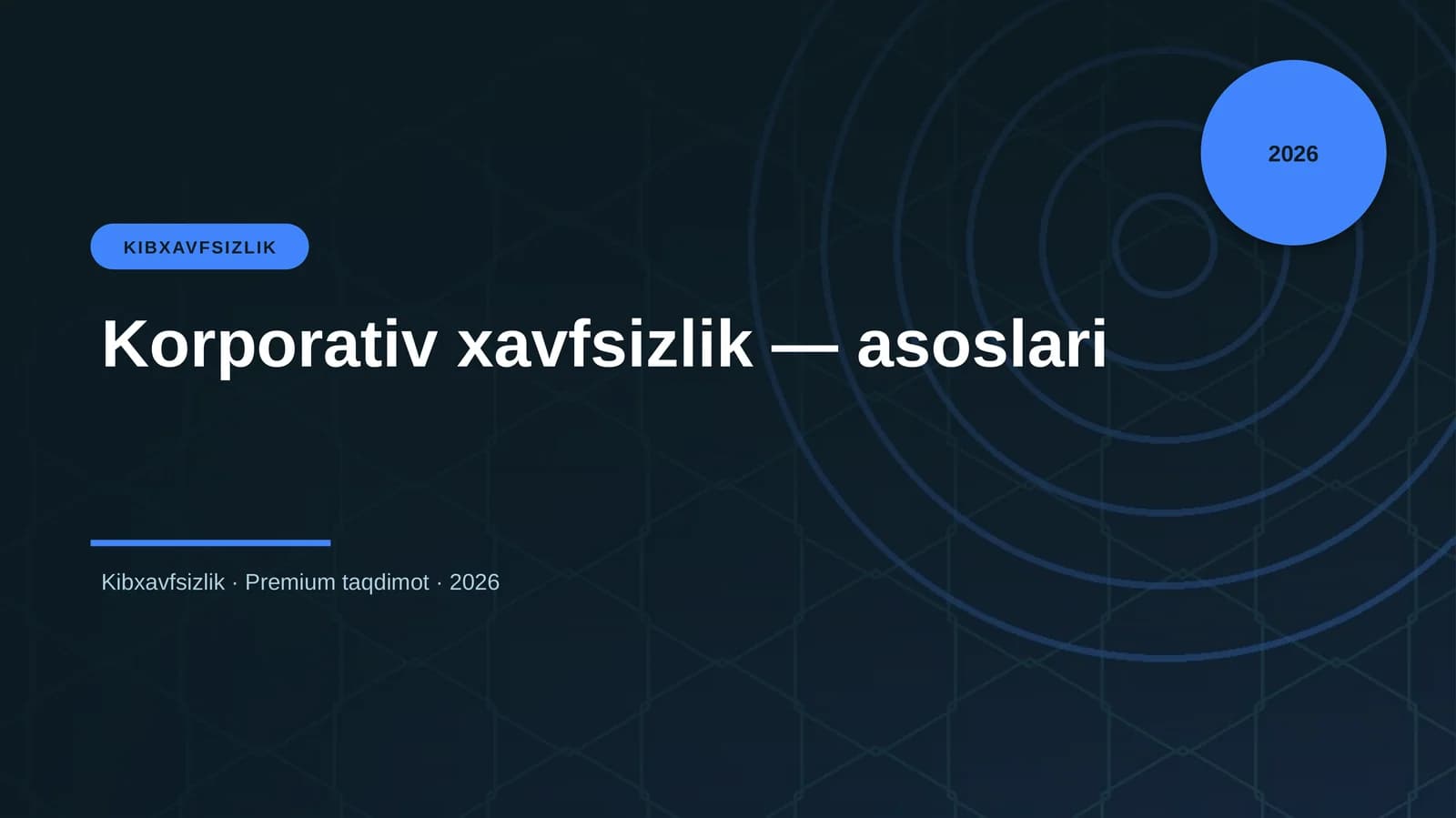 Korporativ xavfsizlik — asoslari