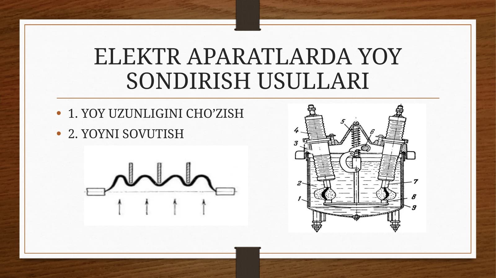 ELEKTR APARATLARDA YOY SONDIRISH USULLARI
