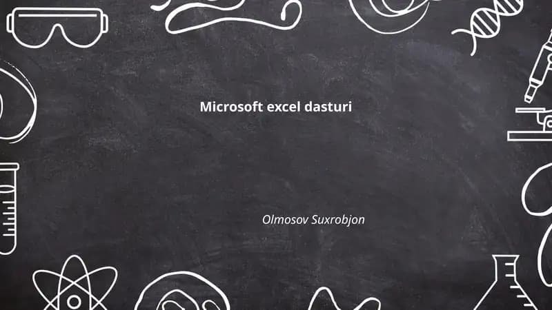 Microsoft Excel dasturi