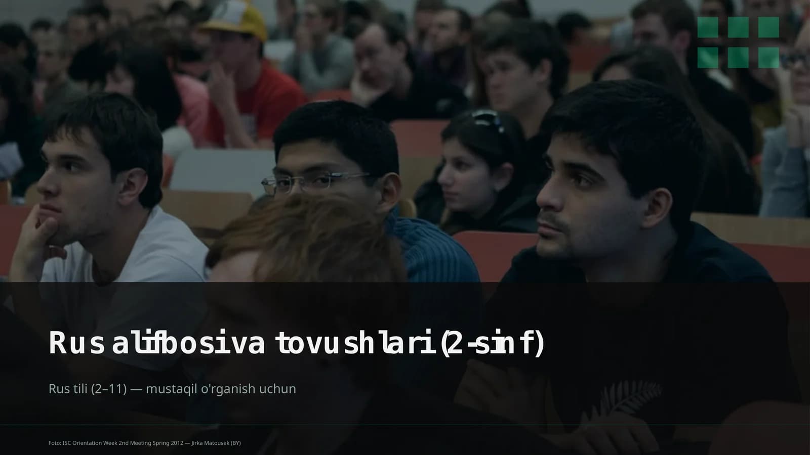 Rus alifbosi va tovushlari (2-sinf)