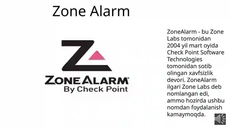 Zone Alarm