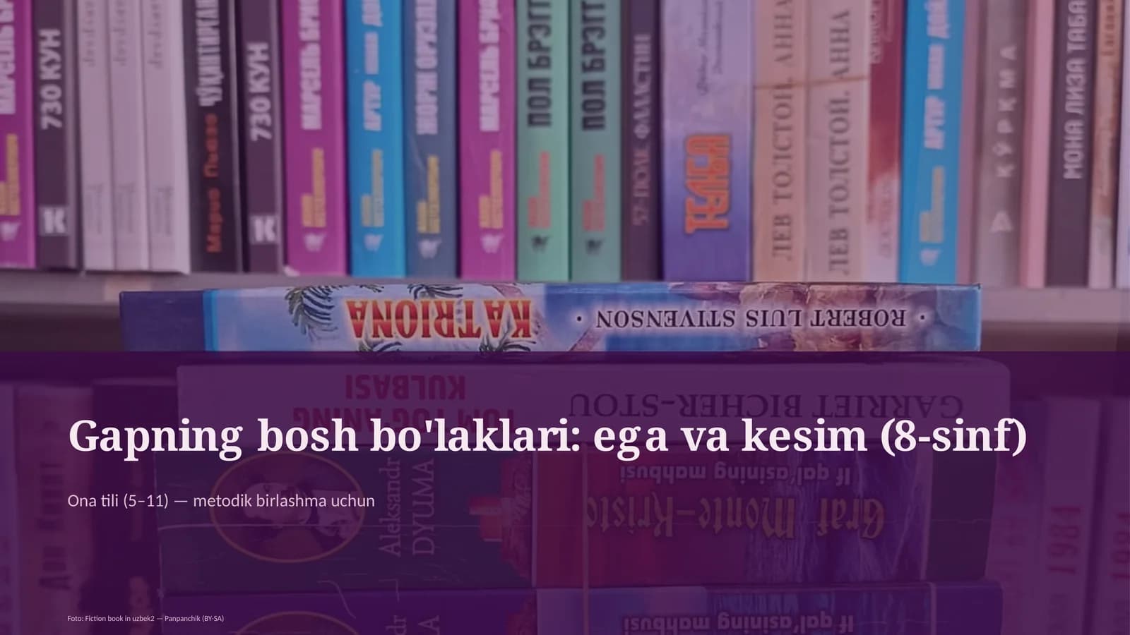 Ona tili (5–11) — metodik birlashma uchun