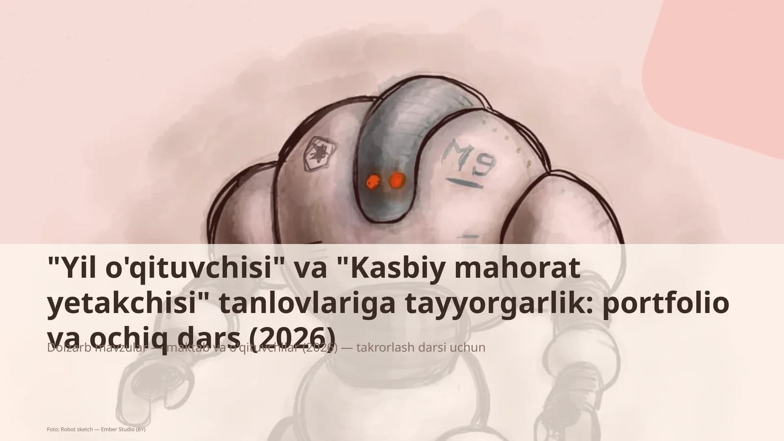Dolzarb mavzular — maktab va o'qituvchilar