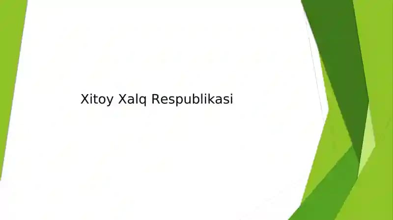 Xitoy Xalq Respublikasi