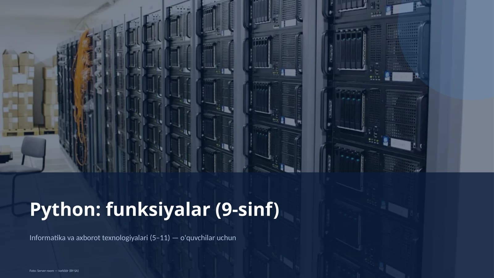 Python: funksiyalar (9-sinf)