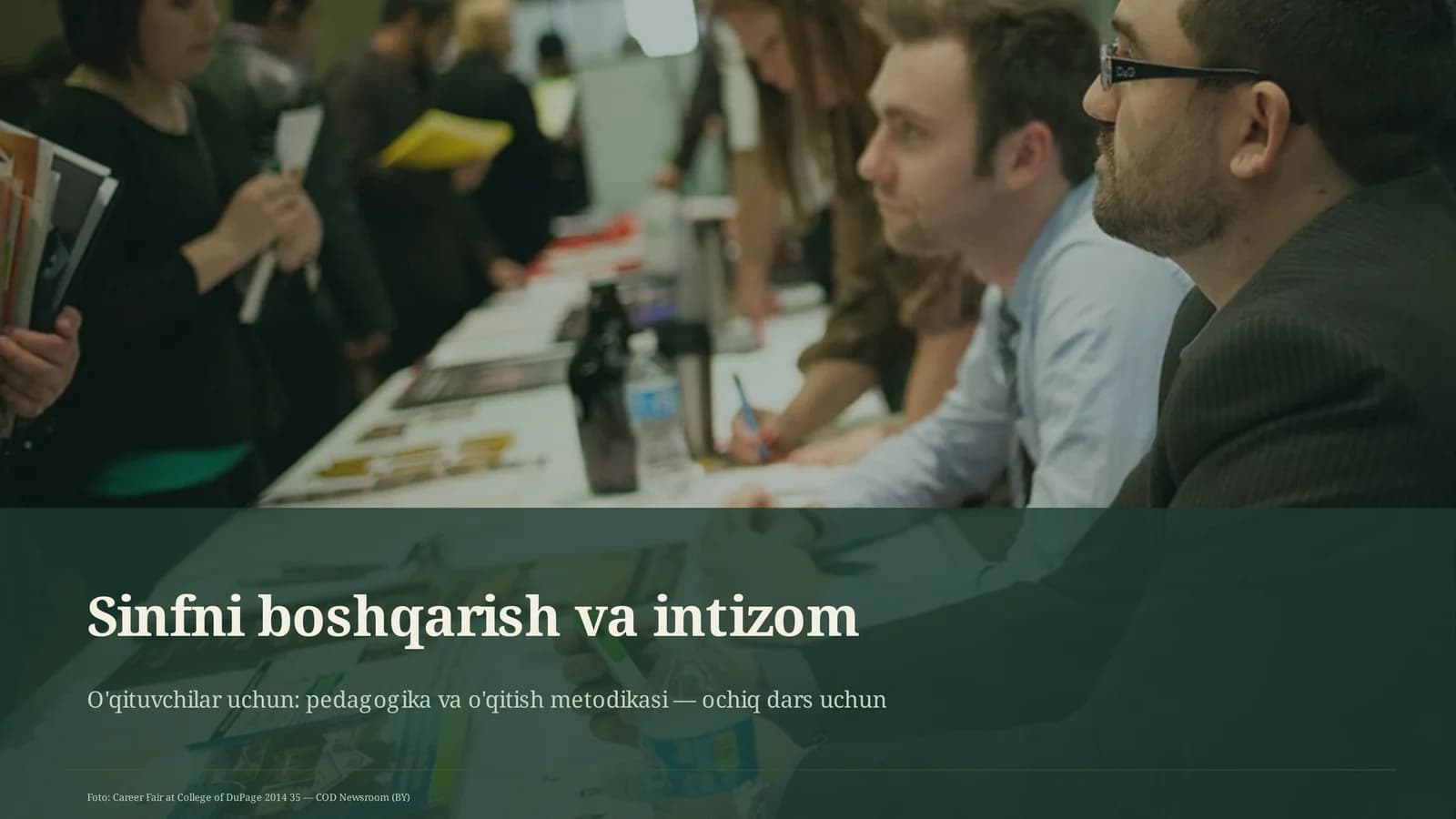 Sinfni boshqarish va intizom
