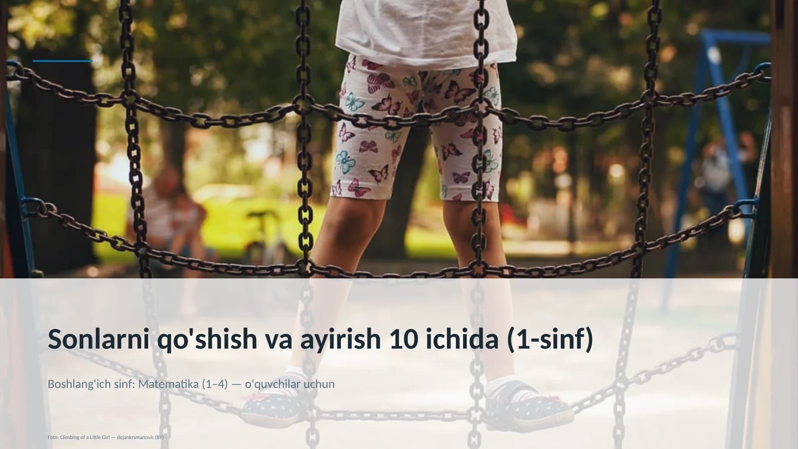 Sonlarni qo'shish va ayirish 10 ichida (1-sinf)
