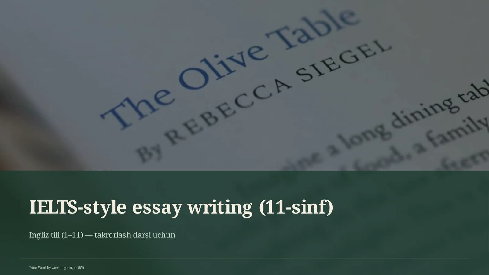 IELTS-style essay writing (11-sinf)