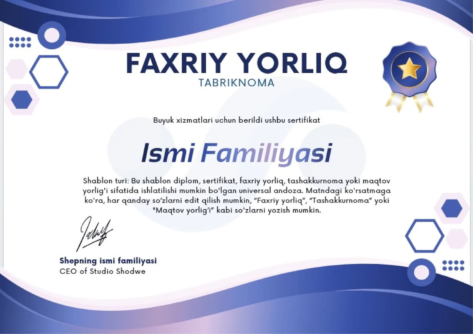 FAXRIY YORLIQ