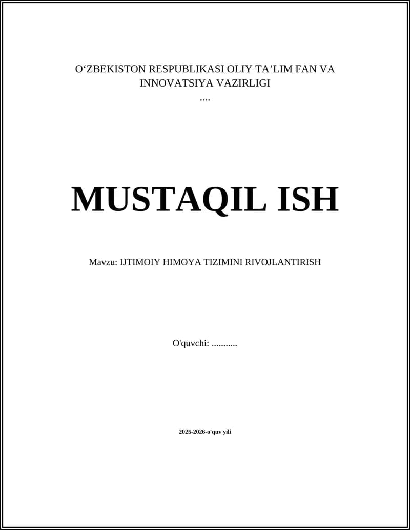 Pensiya islohotlari va barqaror moliyalashtirish