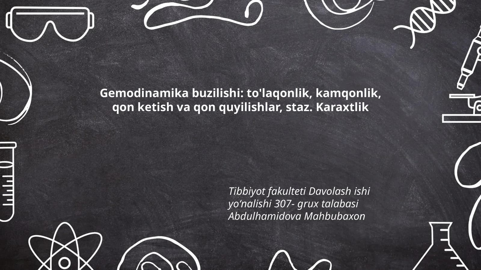 Gemodinamika buzilishi