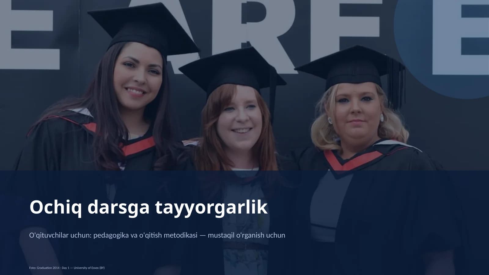 Ochiq darsga tayyorgarlik bo'yicha pedagogika va o'qitish metodikasi