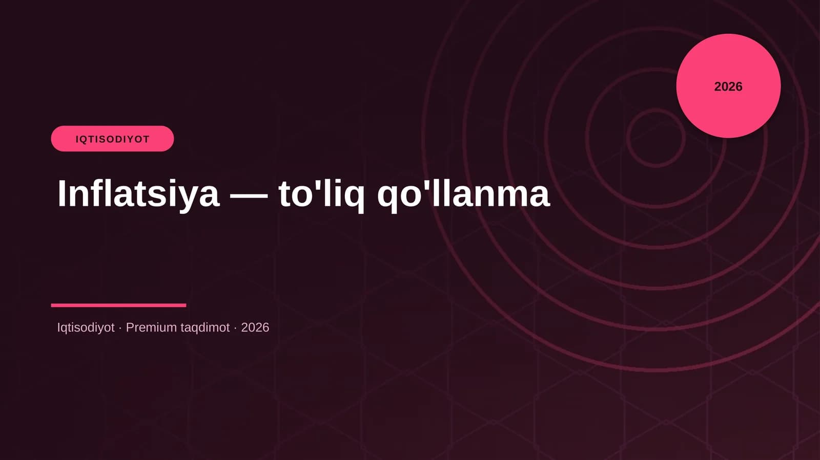 Inflatsiya — to'liq qo'llanma