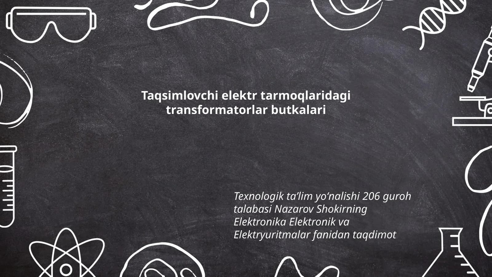 Elektr tarmoqlaridagi transformatorlar