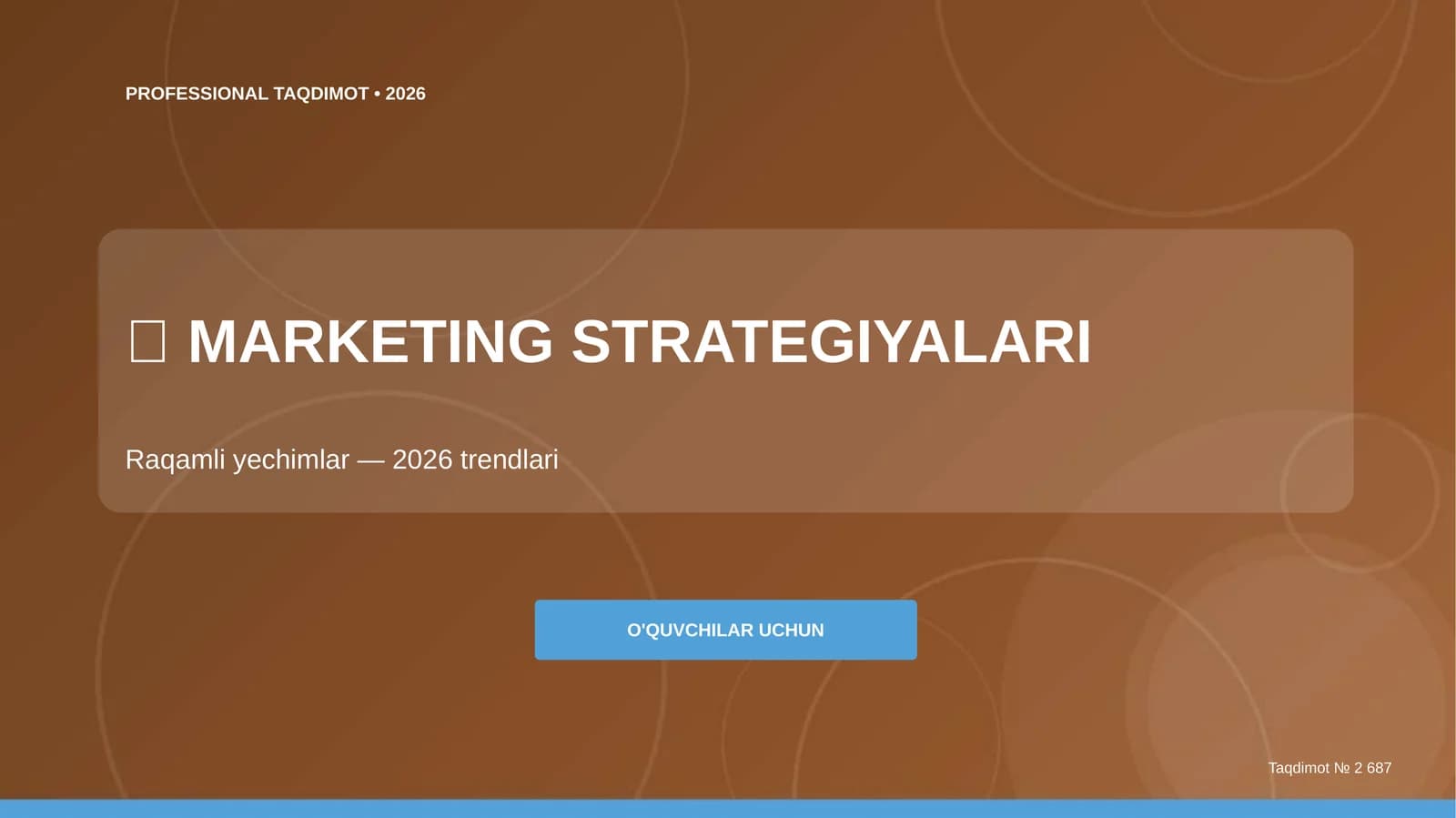 Marketing strategiyalari: raqamli yechimlar (2026 trendlari)