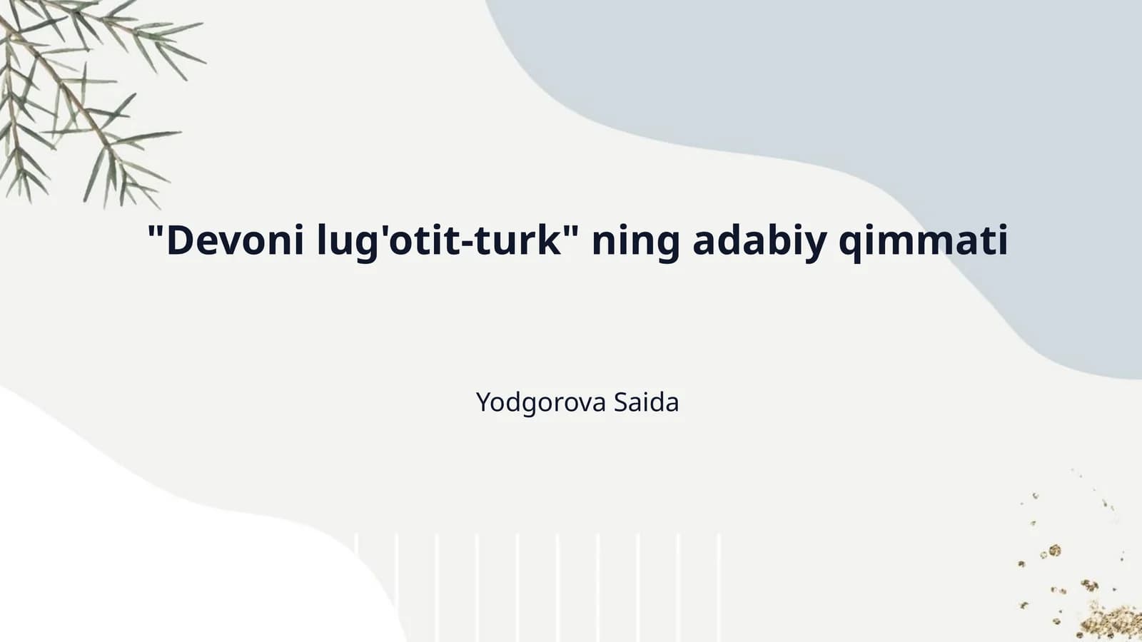 Devoni lug'otit-turk