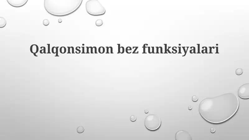 Qalqonsimonbezfunksiyalari