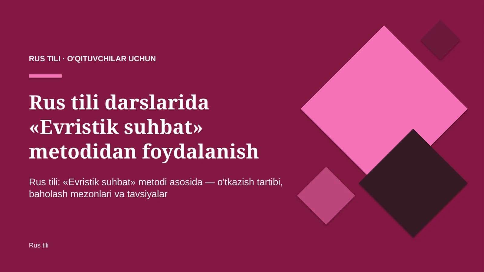 rus tili darslarida evristik suhbat metodidan foydalanish 6431