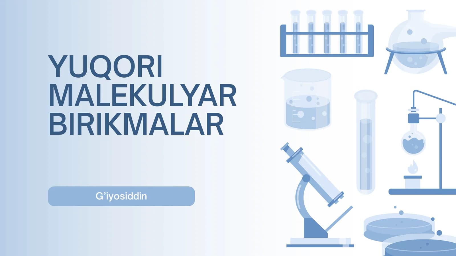 YUQORI MOLEKULYAR BIRIKMALAR