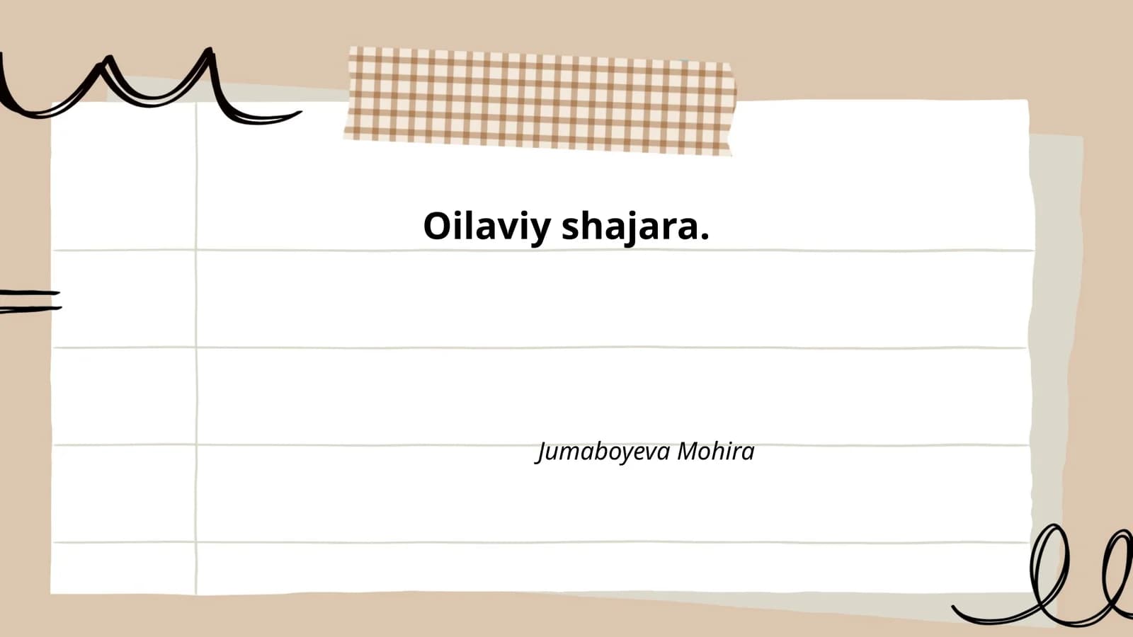Oilaviy shajara