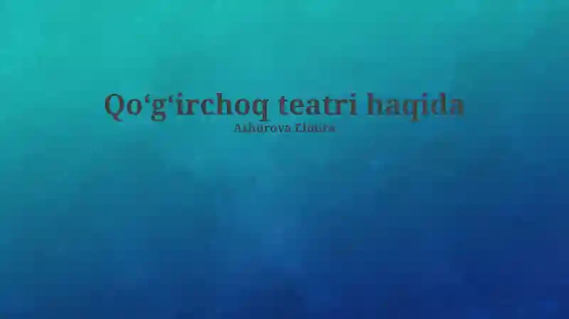 Qo'g'irchoq teatri
