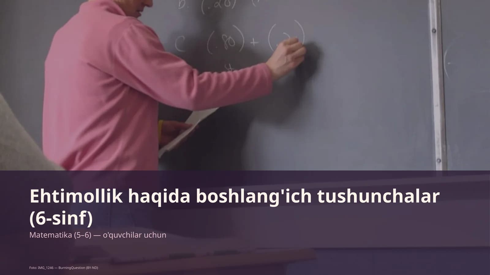 Ehtimollik haqida boshlang'ich tushunchalar (6-sinf)