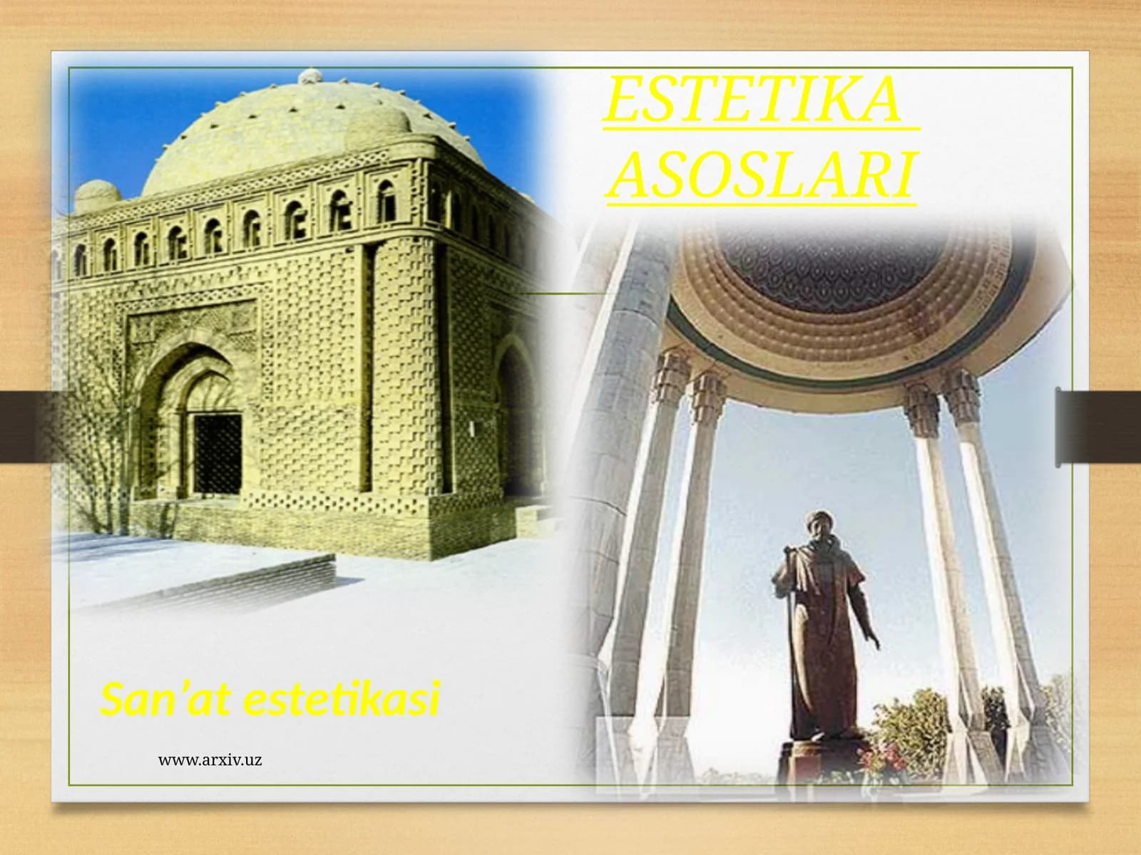 ESTETIKA ASOSLARI