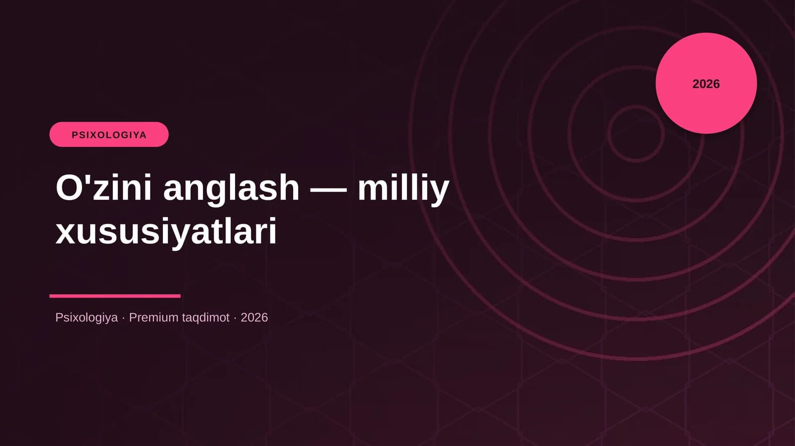 O'zini anglash — milliy xususiyatlari