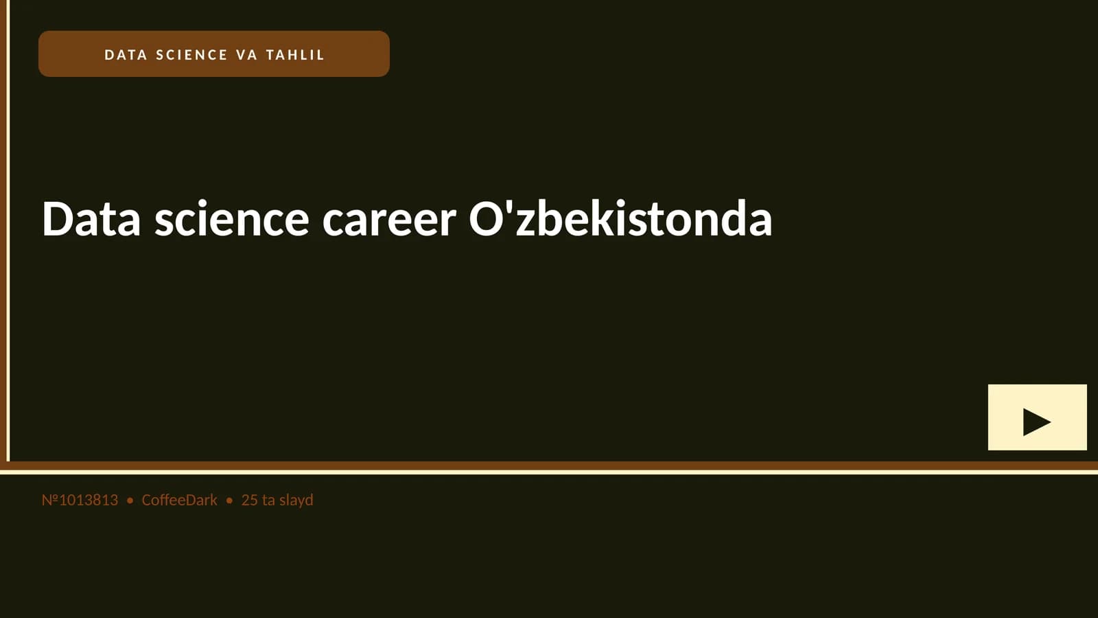 Data science career O'zbekistonda