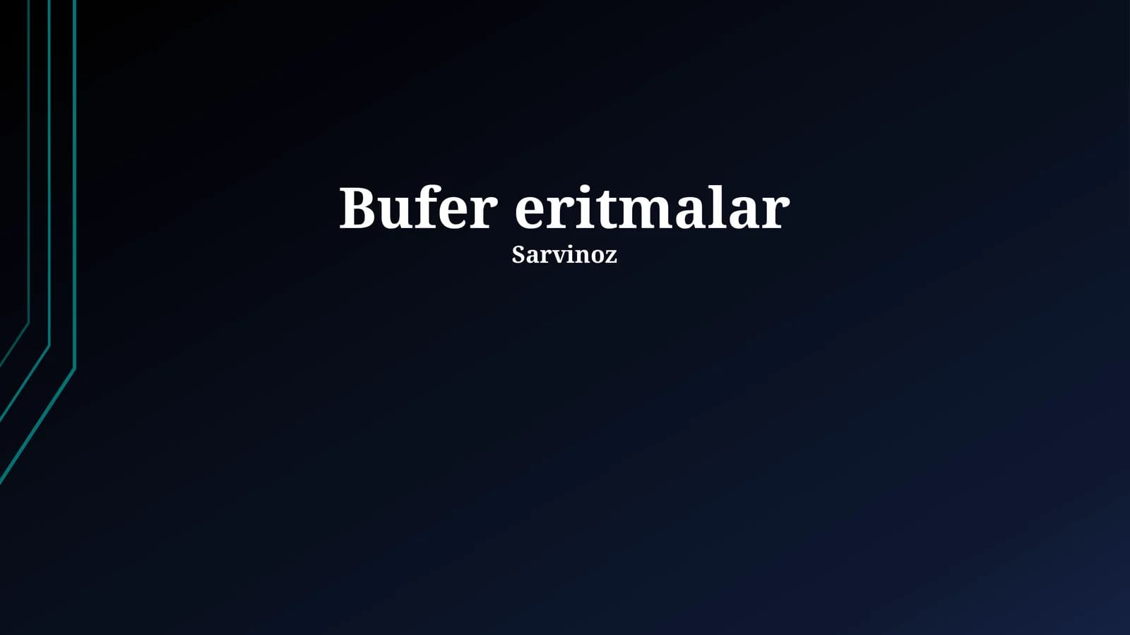 Bufer eritmalar