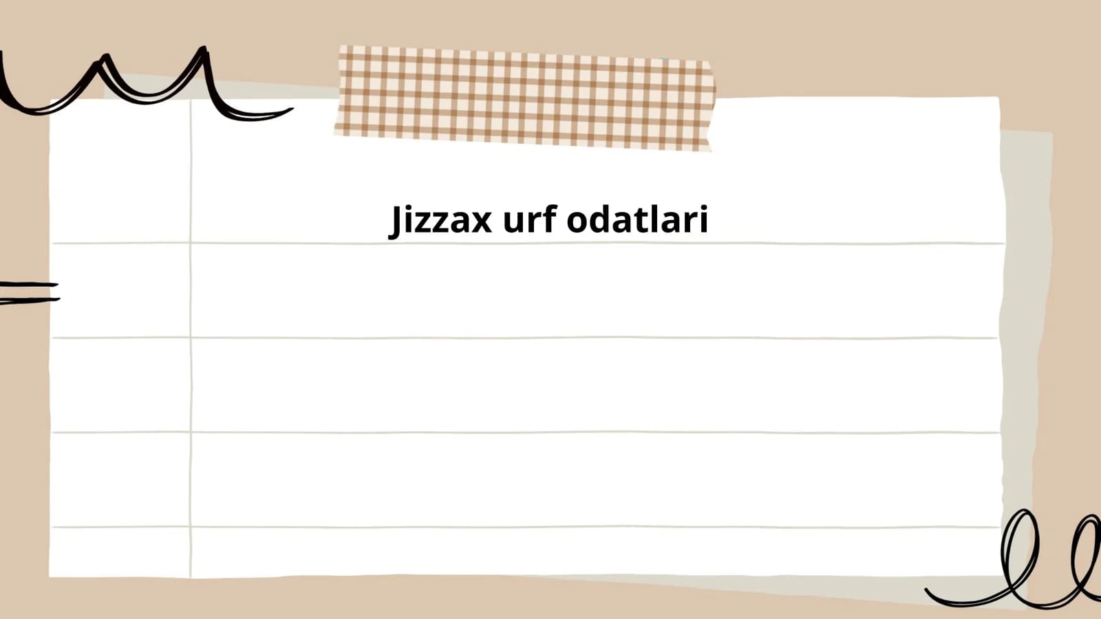 Jizzax urf odatlari