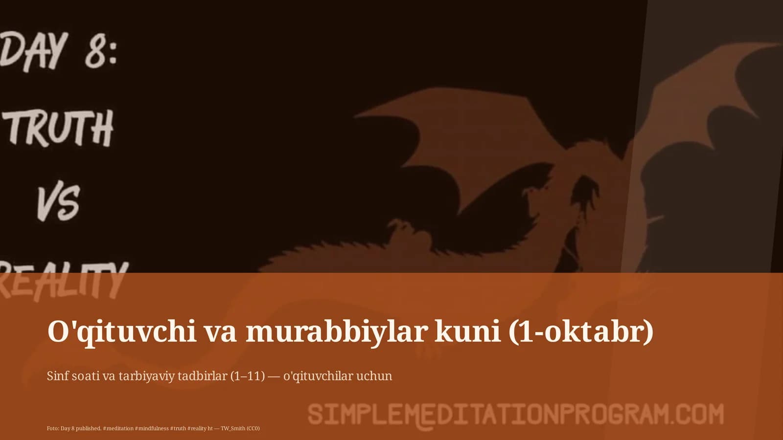 O'qituvchi va murabbiylar kuni (1-oktabr)