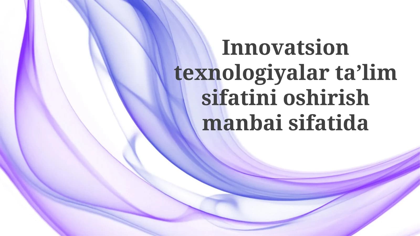 Sun'iy intellekt yordamidagi shaxsiylashtirilgan o'qitish