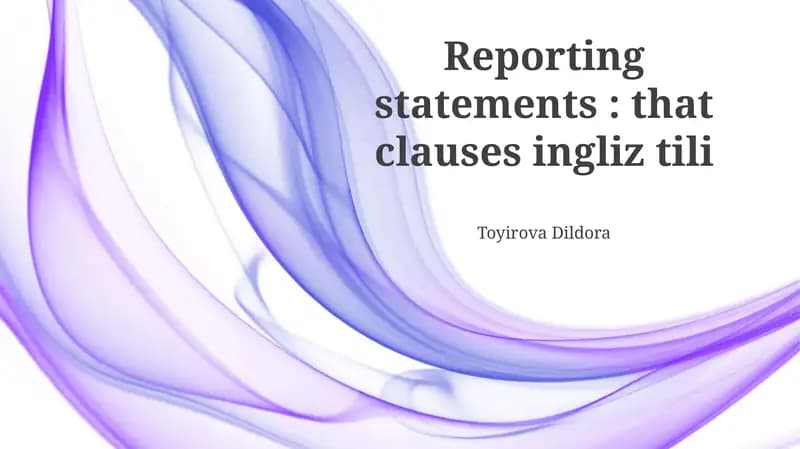 Tense Consistency in Reported Speech