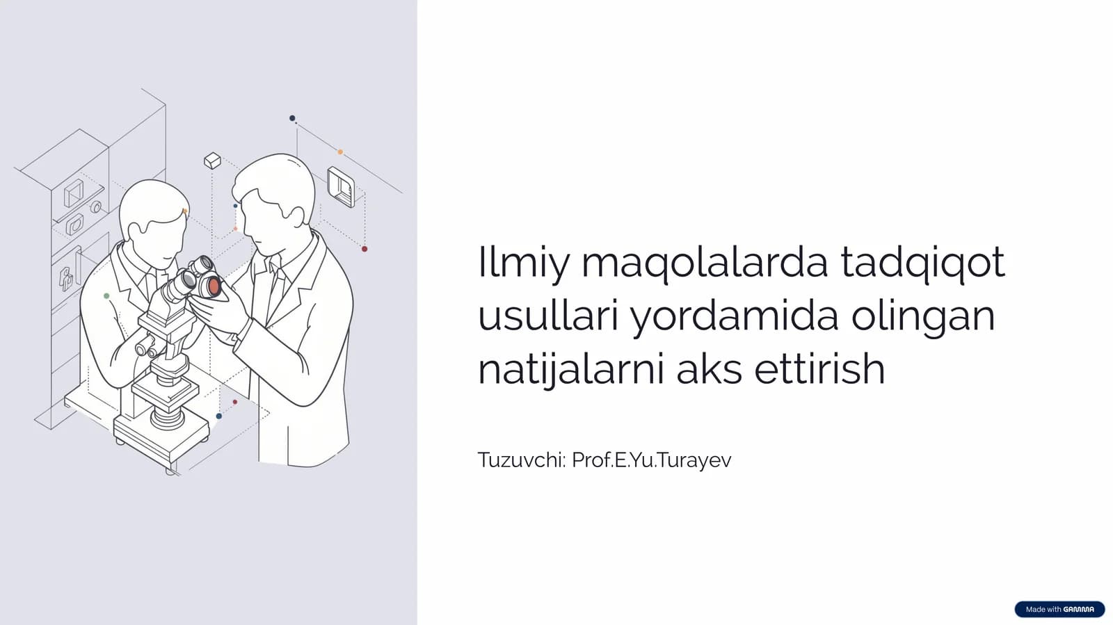 Ilmiy maqolalarda tadqiqot usullari yordamida olingan natijalarniaks ettirish