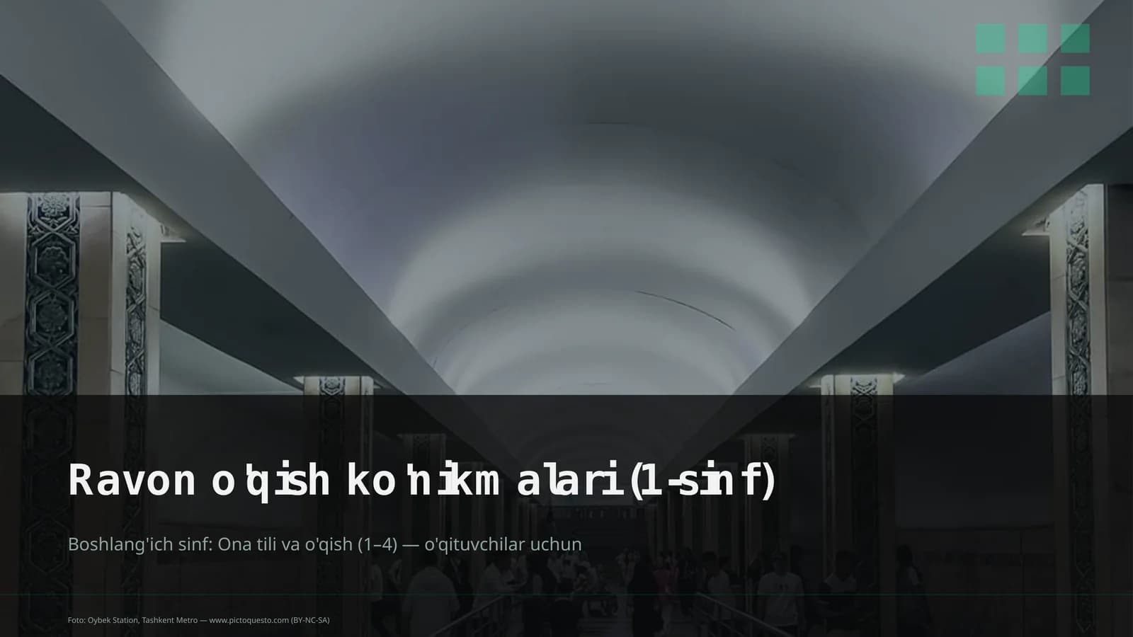 Boshlang'ich sinf: Ona tili va o'qish (1–4)