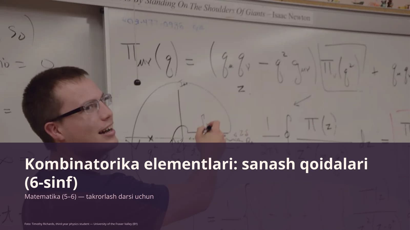 Kombinatorika elementlari: sanash qoidalari (6-sinf)