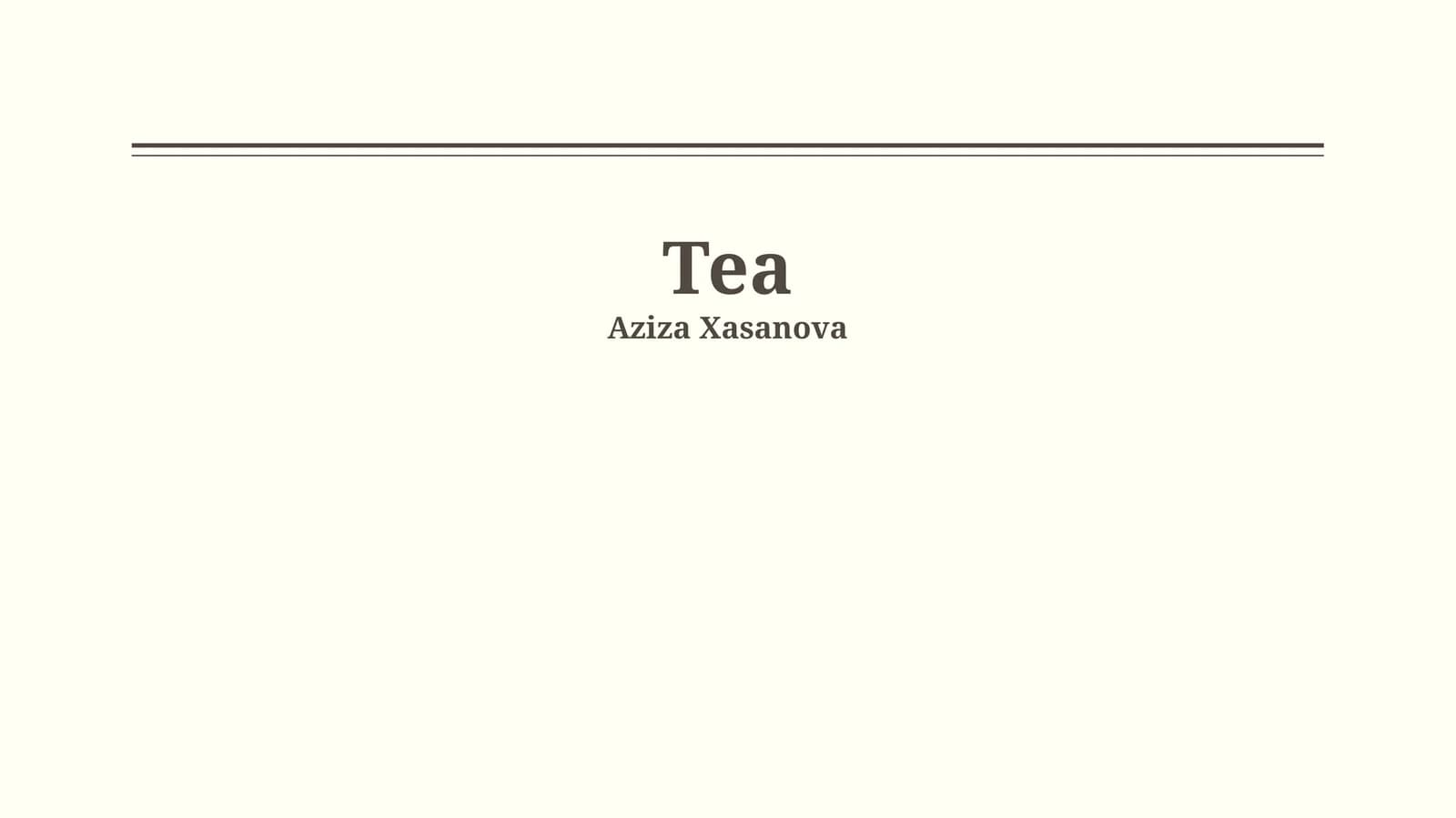 Tea