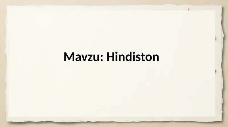 Hindiston