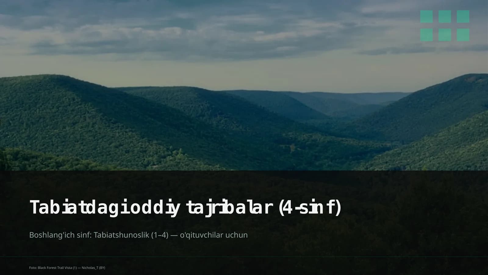 Tabiatdagi oddiy tajribalar (4-sinf)
